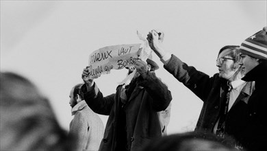 Anti-American demonstration, Paris, 1973