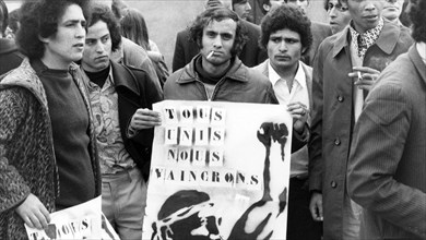 Manifestants pakistanais, Paris, 1974