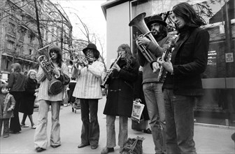 Teachers demonstrating, Paris, 1974