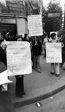 Manifestation d'instituteurs et professeurs, Paris, 1974