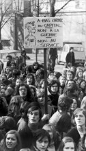 Student demonstration against the Debré Law, Paris, 1973
