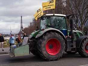 Manifestation d'agriculteurs à Paris, le 23 février 2024