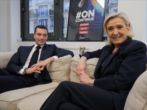 Jordan Bardella et Marine Le Pen, 2024