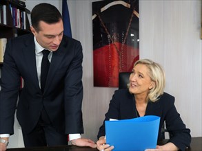 Jordan Bardella and Marine Le Pen, 2024