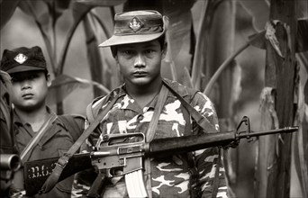 Ethnic Karen guerrilla in Myanmar