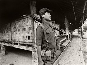 Ethnic Karen guerrilla in Myanmar