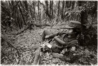 Ethnic Karen guerrilla in Myanmar