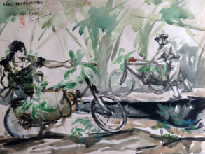 VIETNAM-CULTURE-MUSEE-PEINTURE