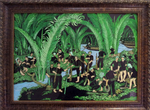 VIETNAM-CULTURE-MUSEE-PEINTURE