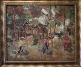 VIETNAM-CULTURE-MUSEE-PEINTURE