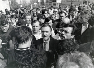 Manifestation à Clichy-sous-Bois, en 1989