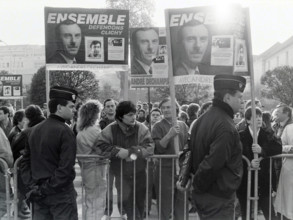Manifestation à Clichy-sous-Bois, en 1989