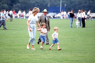 Prince William, prince Harry et princesse Diana