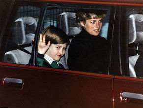 Prince William et princesse Diana