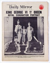 George VI et sa reine (la reine-mère)