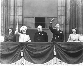 La famille royale et Winston Churchill