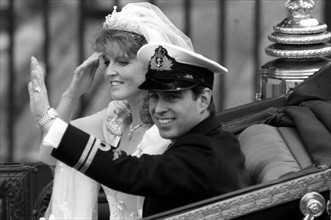 Mariage du prince Andrew et de Sarah Ferguson