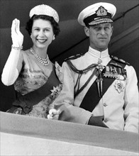 La reine Elisabeth II et le prince Philip au Nigeria