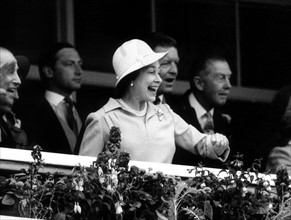 La reine Elisabeth II au Derby d'Epsom