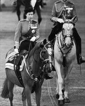 La reine Elisabeth II à cheval, 1953