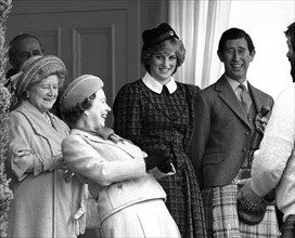 La famille royale britannique, en 1982