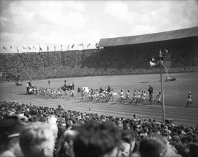 The Marathon  runners during the London Olympics Games 1948
at Wembley