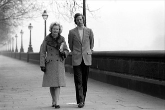 Margaret Thatcher et son fils Mark