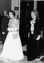 La reine Elisabeth II et Margaret Thatcher