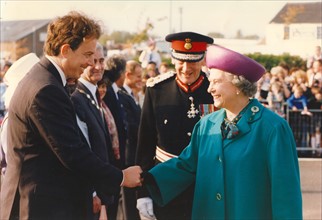 La reine Elisabeth II et Tony Blair en visite officielle
