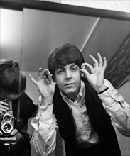 Les Beatles sur le tournage du film A Hard Day's Night