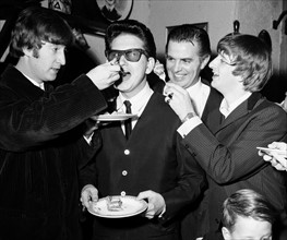 John Lennon, Roy Orbinson et Ringo Starr