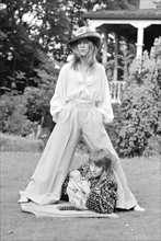 David Bowie avec sa femme et son fils