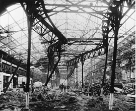 The Renault car factory in France after being hit by a bomb dropped by the US 8th Air Force during