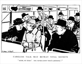 Careless Talk may betray vital secrets. Daily Herald 9th February 1940