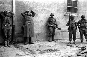 German Troops captured by elements of the US Army at Cherbourg following the Allied invasion of
