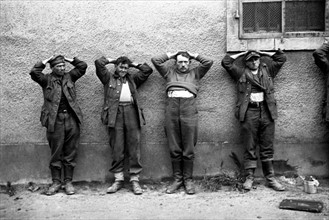 Soldats allemands capturés pendant la Bataille de Normandie