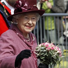 La reine Elisabeth II en visite officielle à Windsor