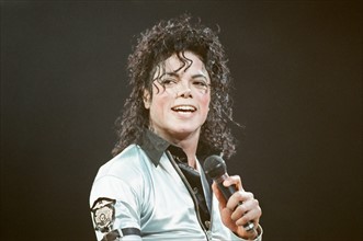 Michael Jackson in concert at Wembley. 15th July 1988