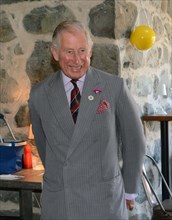 HRH Prince Charles and Camilla, Duchess of Cornwall during their visit to Aberdaron on Tuesday 05