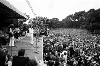 Mick Jagger en concert à Hyde Park à Londres