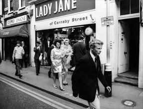 The girls after they had selected their mini-skirts. September 1967 P006385