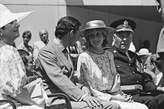 Princess of Wales and Prince Charles, Prince of Wales visit Canada. June 1983.