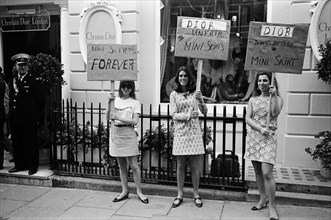 Members of the British Society for the Preservation of Mini Skirts