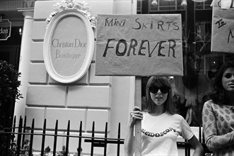 Members of the British Society for the Preservation of Mini Skirts