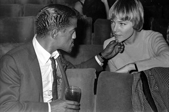 Sammy Davis Jnr. with his wife May Britt rehearsing for the 1966 Royal Variety Show.
14th November