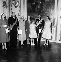 La Reine Elisabeth II et le Prince Philip au Danemark. 1957