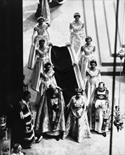 The Queens Coronation at Westminster Abbey