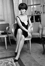 Claudia Cardinale, Italian film actress aged 24 years old, pictured at her hotel in London,