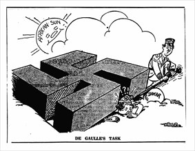 De Gaulle's Task 25th September 1940 

Drawn by Harold Hodges as the Allies attempted to capture