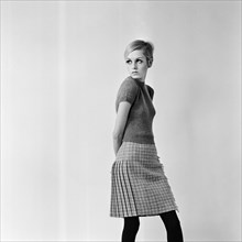 Twiggy - (born Leslie Hornby, and married name Leslie Lawson). Pictured in this October 1966 shoot